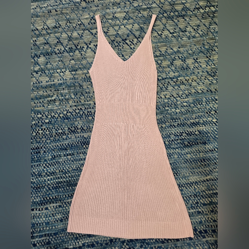 Elegant Tan Knit Dress